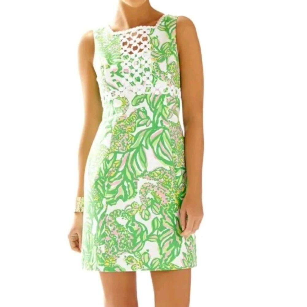 Lilly Pulitzer Rosie Shift Sleeveless Dress All Together Now Size 4